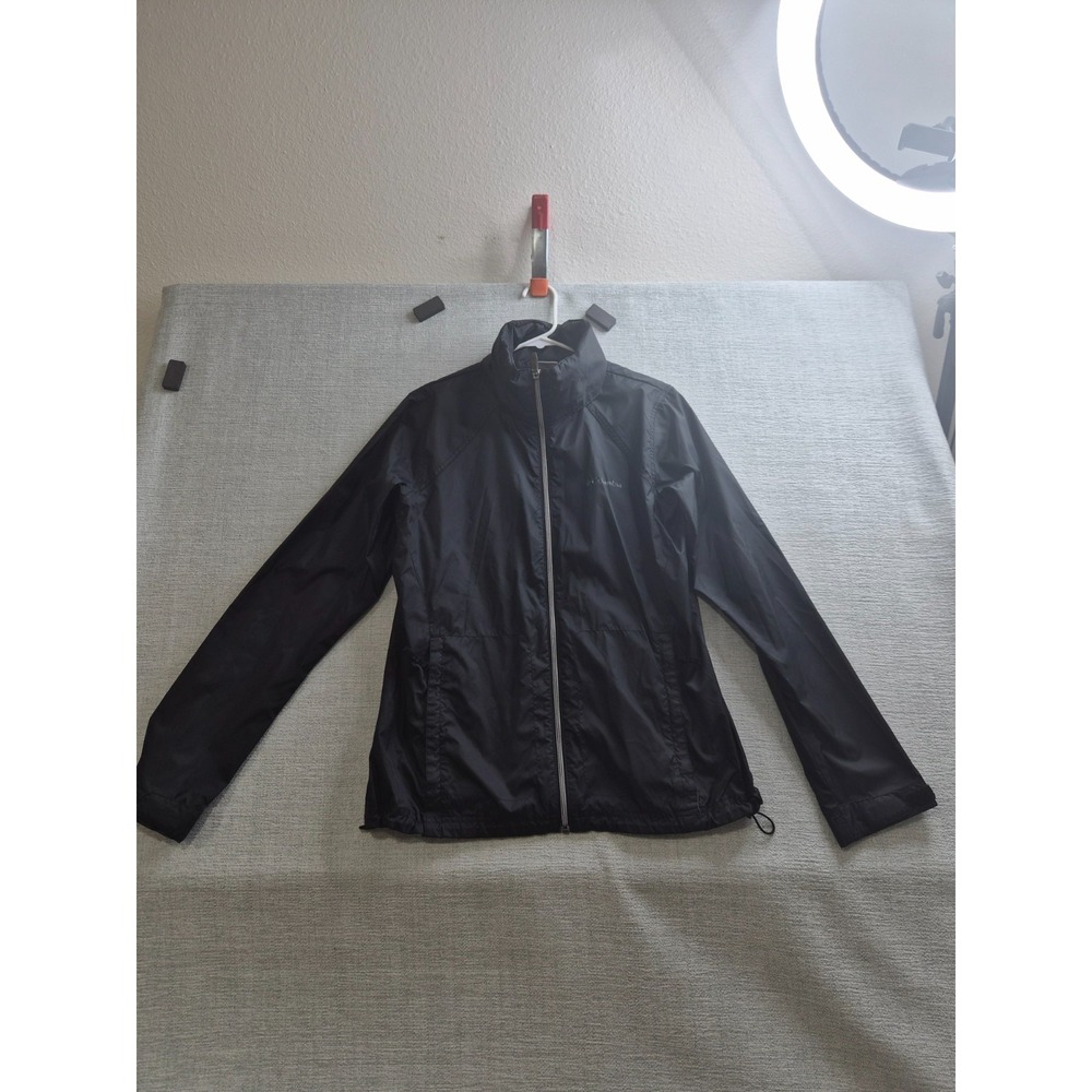 Columbia Switchback III Waterproof Jacket Women Large Black Vented Back Full Zip